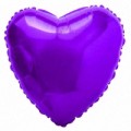 Шар фольга И18 Сердце Фиолетовый