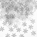 Декоративное украшение Снежинки, фетр, Серебро, 2см, 300шт