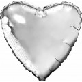 Шар фольга И4 Микро Сердце Серебро