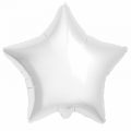 Шар фольга Р18 Звезда Белый