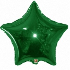 Шар фольга И18 Звезда Зеленый