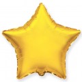 Шар фольга Р18 Звезда Золото