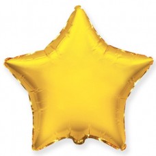 Шар фольга И18 Звезда Золото
