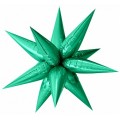 Шар Звезда составная 25"/66см 3D Зеленый