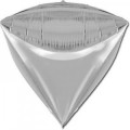 Шар Алмаз 17" 3D Металлик Silver