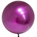Шар Сфера 18"/46см 3D Deco Bubble Фуксия хром