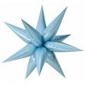 Шар Звезда составная 25"/66см 3D Голубой