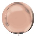 Шар Сфера 16"/41см 3D Сфера Металлик Rose Gold