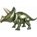К40" 3Д Фигура Динозавр Трицератопс Зеленый