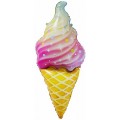 Шар фольга К13 Мини-фигура, Искрящееся мороженое, Градиент