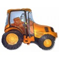 Шар фольга И14 Мини фигура Трактор оранжевый