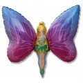 Шар фольга И14 Мини фигура Леди бабочка