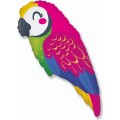 Шар фольга И14 Мини фигура Яркий попугай