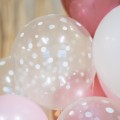 Шар 12М Набор шаров Конфетти белые 25 шт
