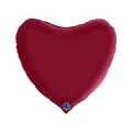 Шар фольга Г 36 Сердце Сатин Cherry