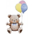 К 30"/76см Фигура 3D, Мишка на День Рождения